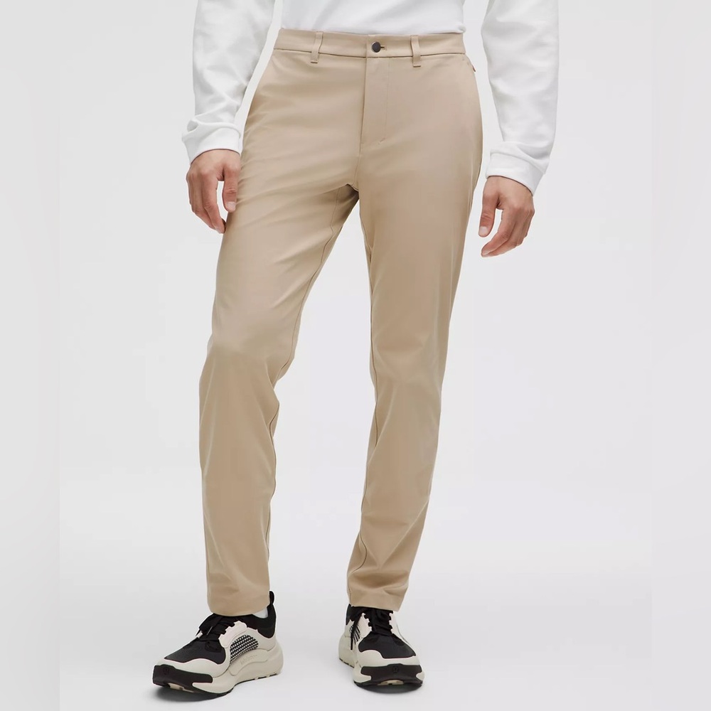 Lululemon Slim Fit 5 Pocket Pant in Khaki
